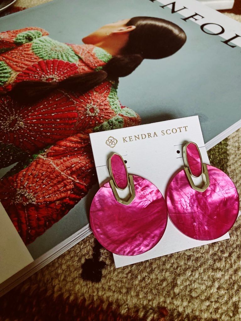 Kendra Scott || Didi Gold Statement Earrings in Azalea Illusion || $110