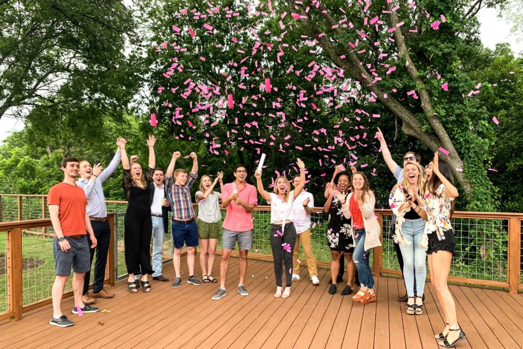 Gender Reveal for Friends Pink Confetti Poppers Hobby Lobby