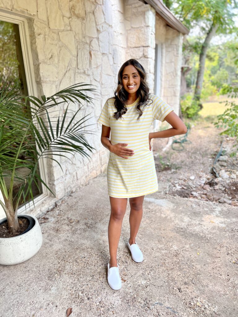 White and Yellow Dress